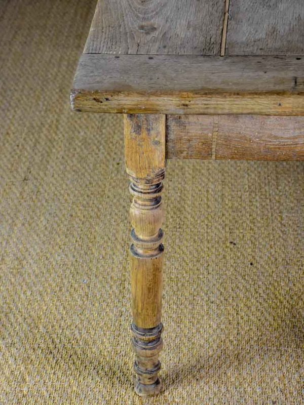 Early 19th Century French farm table - bleached oak 28  x 104¼  For Cheap