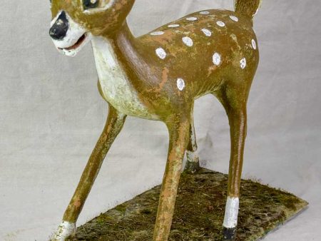 Mid century garden sculpture of Bambi 25¼  Sale