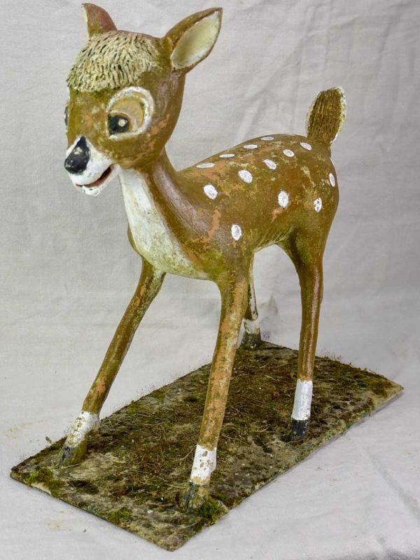 Mid century garden sculpture of Bambi 25¼  Sale