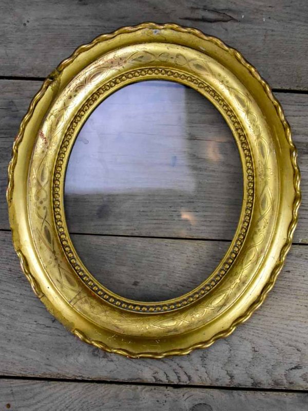 Pair of oval gilded Frames - Napoleon III 15  x 13½  Online Sale