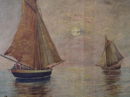 Late 19th Century oil painting of sailing boats 36¼  x 45  Supply