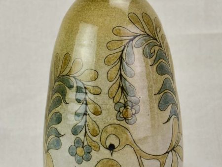 Vintage handpainted French vase - Michel Bailly - Cévennes 9½  Online now