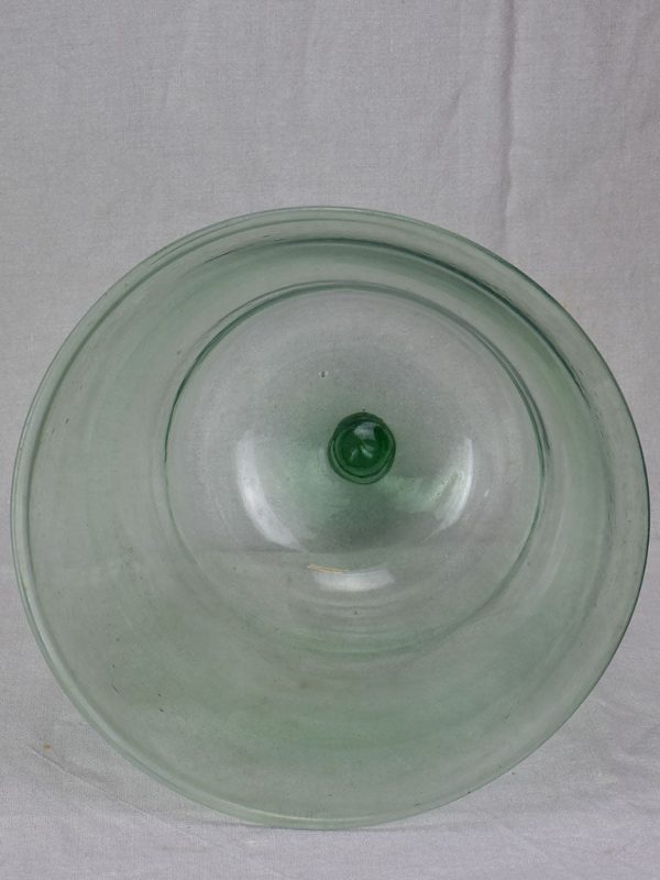 Antique French blown glass melon dome 14¼  For Discount