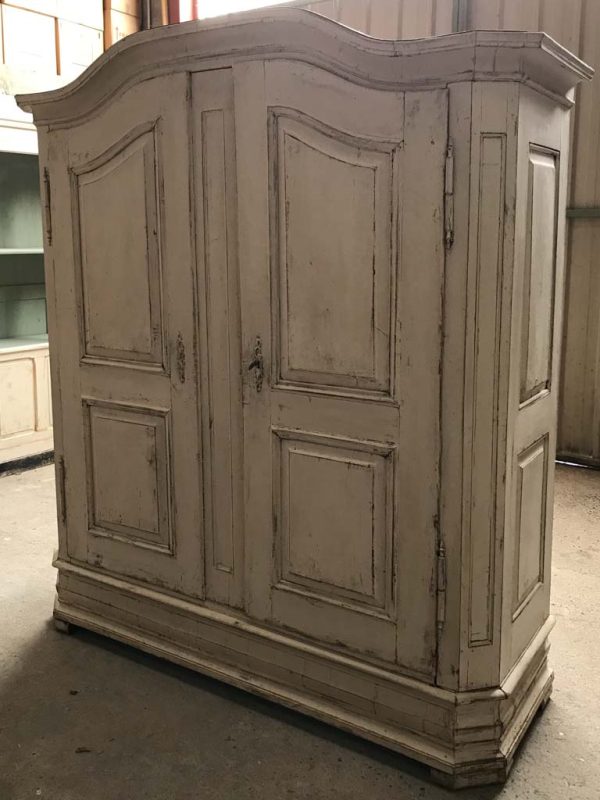 Antique French walnut Armoire from Alsace with original hardware 83½  x 67  Online