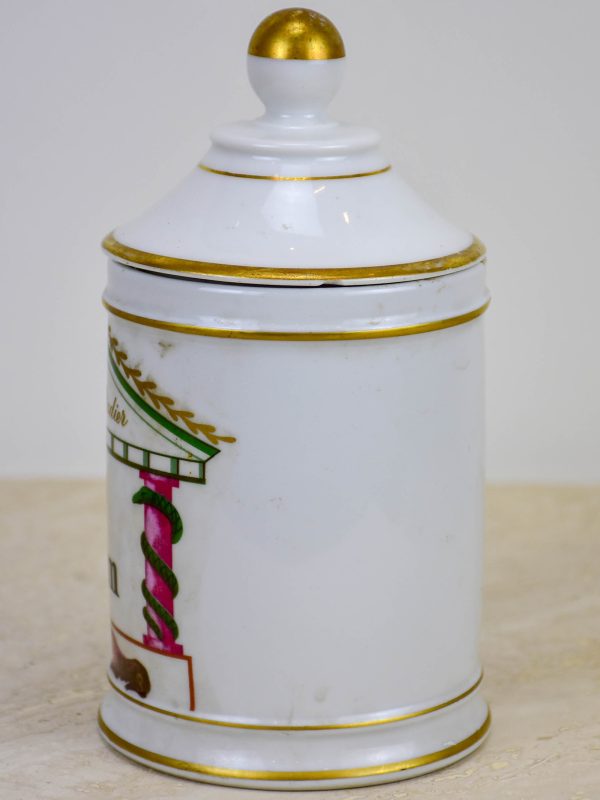 Antique French Limoges apothecary jar - Opium For Discount