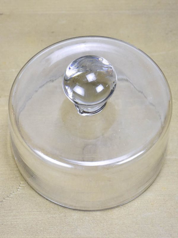 Antique French butter dome - hand blown glass Cheap