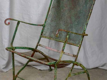 Antique French garden armchair - metal mesh Supply