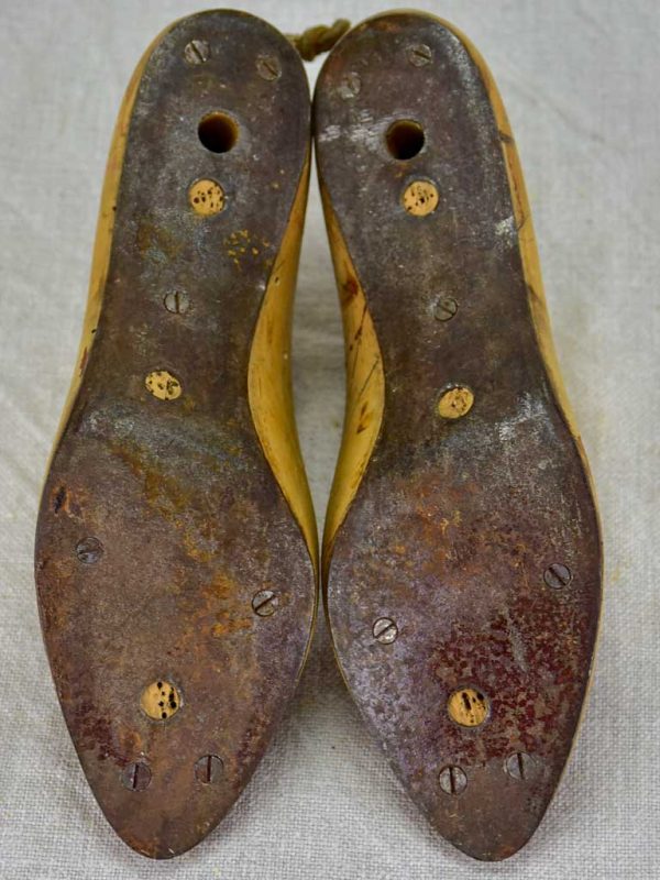 Pair of 1950 s French wooden shoestays Online Hot Sale