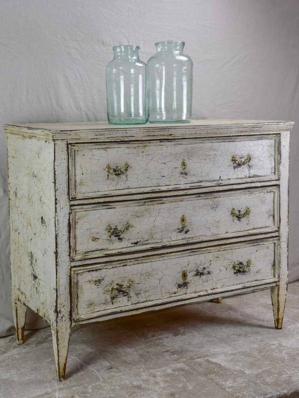 19th Century three door commode with crackled paint finish 43¾  Discount