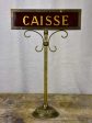 Antique French Caisse boutique sign - dark red Online Sale