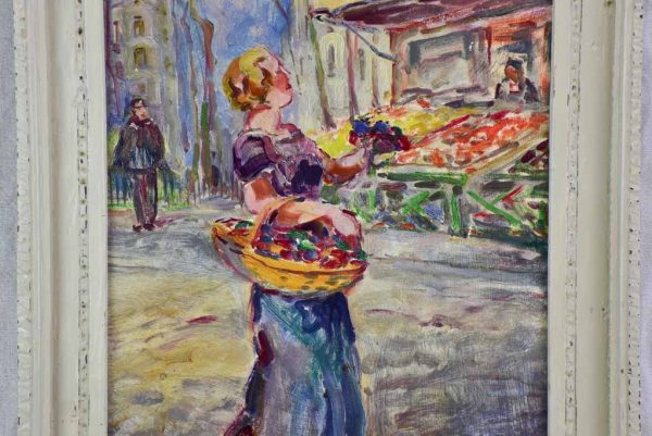 Market scene  - Scene du marche, Raphaël Dubois (1888-1960) 21¾  x 17  Fashion