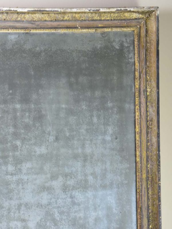 Antique French Empire mirror with heavily aged glass 32  x 43¾  Online now