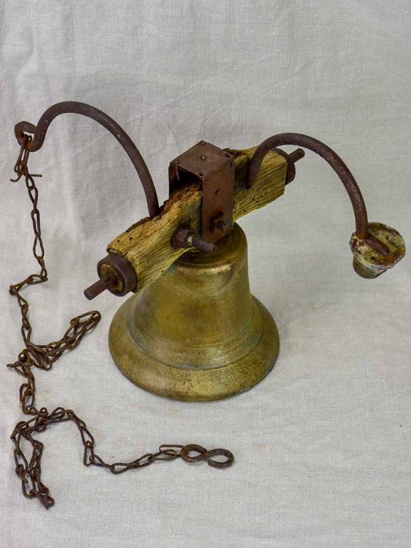 Antique French bell with chain For Discount