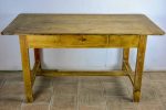 Antique French farm table with drawer Online