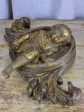 Late 18th Century salvaged giltwood medallion - cherub on Sale