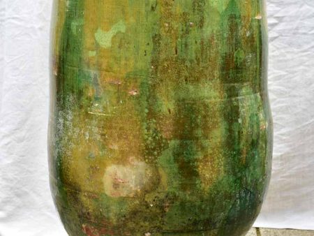 19th Century Anduze olive jar with green glaze - large 35¾  Sale