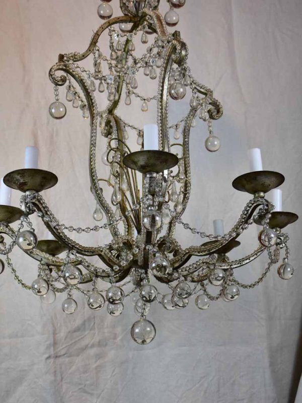 Early 20th Century glass chandelier Supply