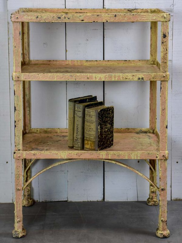 Antique French industrial shelving unit Online