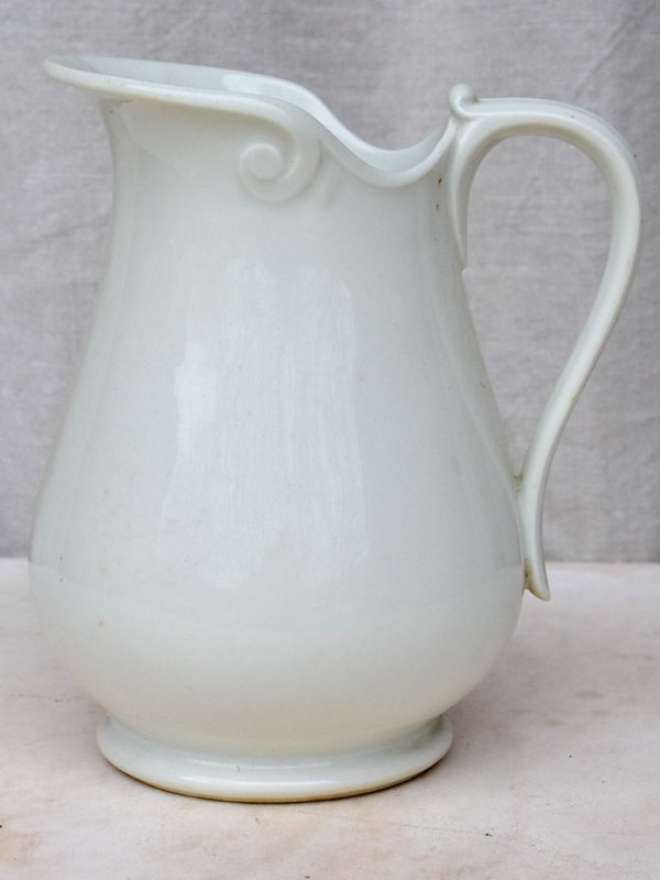 Antique white French pitcher Supply