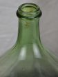 Small antique French demijohn bottle - green Fashion