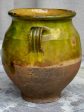 Antique French confit pot with green glaze 9  Fashion