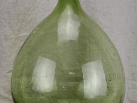 Antique French demijohn bottle - green Supply