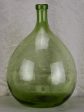 Antique French demijohn bottle - green Supply