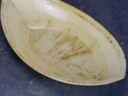 18th Century Creil presentation dish - boat shaped Online