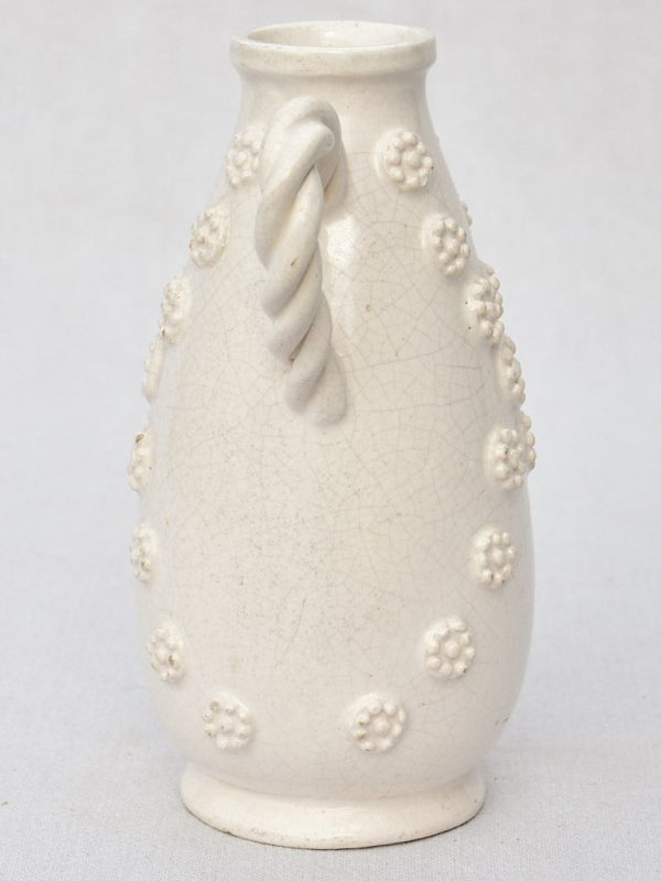 Mid century white vase from Malicorne 9¾  Hot on Sale