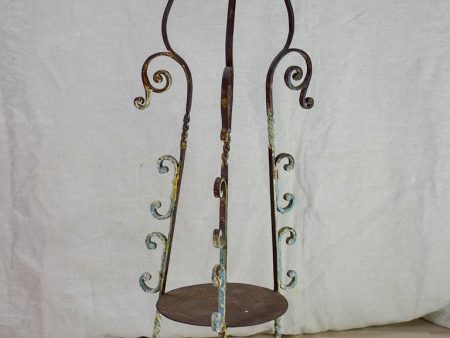 19th Century French wrought iron plant stand 39½  Online