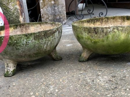 Pair of cup shaped Willy Guhl planters For Cheap