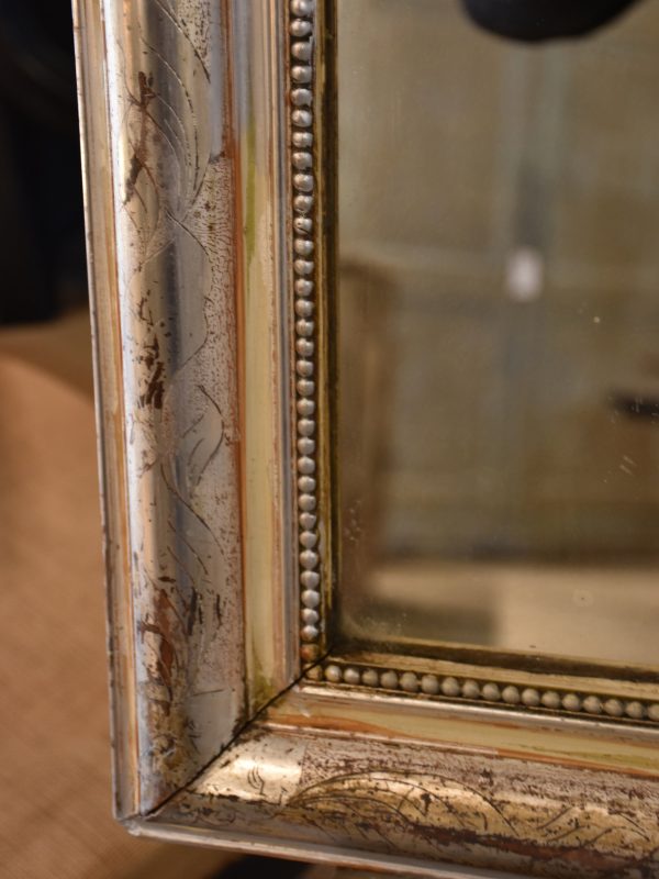 Antique French silver leaf Louis Philippe mirror Online