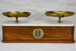 Napoleon III epicerie scales - marble and marquetry Online Hot Sale