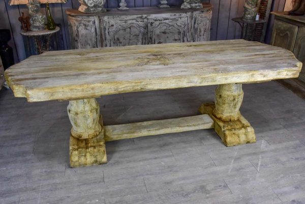 Rustic monastery oak dining table - late 19th   early 20th Century. 98½  x 35½  Hot on Sale