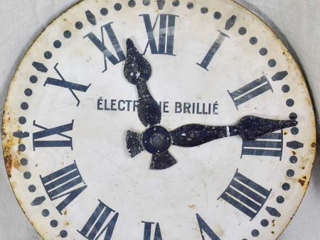 Mid century Electric Brillié industrial clock with original hands 19¾  Online now