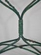 Antique French plant stand with green patina - wrought iron branches and vine 33¾  For Cheap