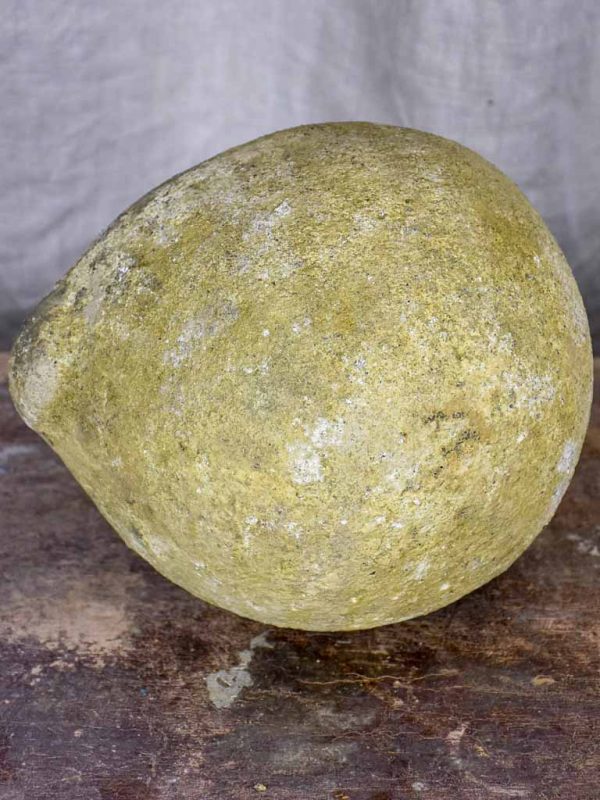 Antique round stone garden accent For Sale