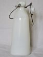 Antique French opaline milk glass milk bottle Online