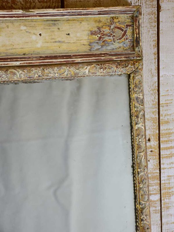 18th Century Louis XVI mirror with two panels 17  x 45¾  Sale