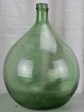 Large antique French demijohn - green Hot on Sale