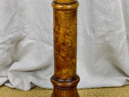 Antique French pedestal - round wooden Discount