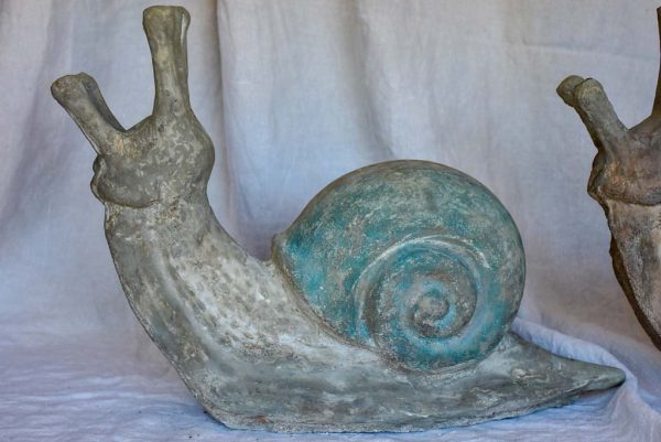 Pair of large French garden snails - 1950 s Online