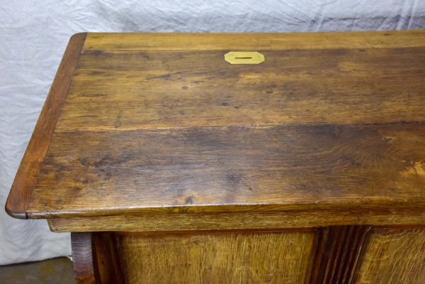 Antique French oak pharmacy counter on Sale