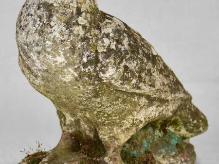 Vintage garden sculpture of a turtledove 9  on Sale