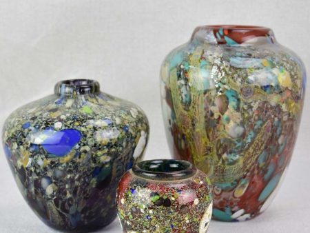 Collection of three Murano glass vases from the 1950 s Online Hot Sale