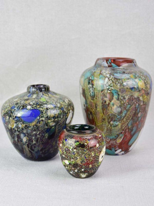 Collection of three Murano glass vases from the 1950 s Online Hot Sale