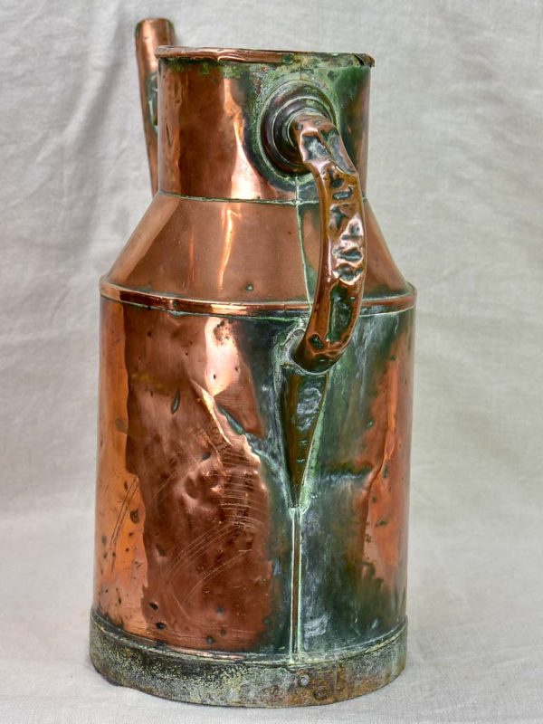 19th Century French copper watering can - rose garden Online now