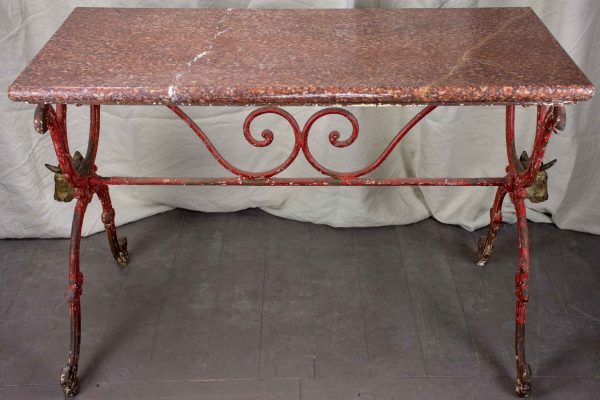 Antique French marble butcher s table Supply