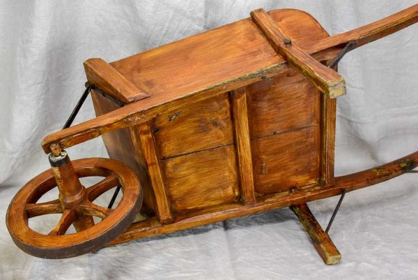 Antique French wooden wheelbarrow For Cheap