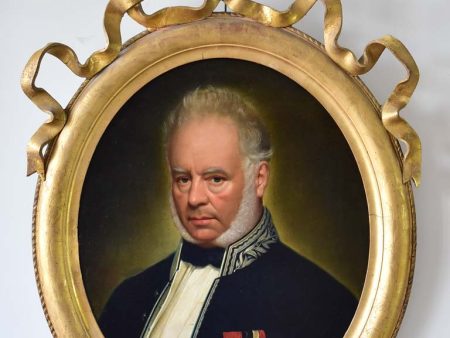 19th Century French portrait of a man - Mayor of Roquemaure 28¼  x 38¼  Online Hot Sale